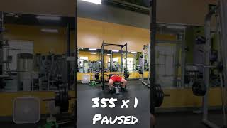 355 x 1 paused moved great today #bench  #gym #strength #powerlifting