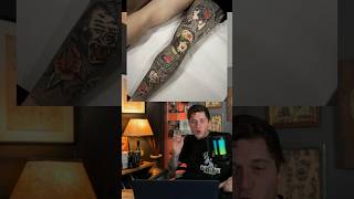 Traditional Tattoo Filler🔥 Paolo Cazzani #tattoos #shortvideo