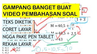 CARA MEMBUAT VIDEO PEMBAHASAN SOAL- PART 1 (REKAM LAYAR)