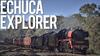 Double Headed Steam Trains! (Steamrail's Echuca Explorer) | A2 986 \u0026 R761