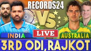 Live: IND Vs AUS, 3rd odi | Live Scores & Commentary | India Vs australia