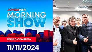 TARCÍSIO PUBLICA FOTO COM MILEI E BOLSONARO | MORNING SHOW - 11/11/2024