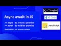 JavaScript Async Await Explained: Stop Using Promise Chaining! | QA Thoughts
