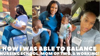 HOW I BALANCE NURSING SCHOOL, MOM OF TWO KIDS, AND WORK｜COLLEGE STUDENT