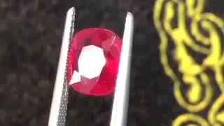 Beautiful Vivid Red Mozambique Ruby 3.03ct Certified by AIG Contact +923123889555