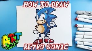 How to Draw RETRO SONIC