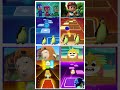 Pj Masks, Ryder, Oddbods, baby Shark x Coffin Dance Meme Tiles hop #shorts