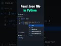 Reading Json File in Python  #softlinks #python  #softwareengineering