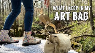 What’s In My Art Bag?? - BEST ART SUPPLIES that every painter needs