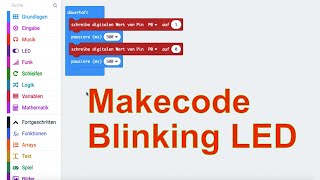 Blinkende LED (Makecode)
