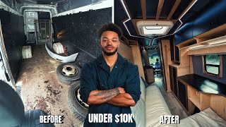 I Built The Ultimate Luxury Camper Van For Less Than $10k |  Build Start to Fini
