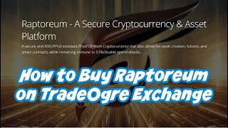 How to buy Raptoreum (RTM) coins and transfer to Raptoreum Core - Wallet