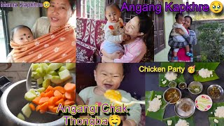 Daily vlog/yumdasu Chatlure/Angangi Chak Thongba/Chicken Party/@RudraAngom1