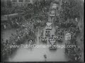 1954 turkey president celal bayar is hailed in istanbul and italy newsreel archival stock footage