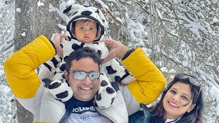 7 months baby 1st snow experience/ନିନି ର ବରଫ େର କେନ୍ତା ମଜା କରଲା /Trip to Tahoe/Snow experience