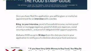 How to Apply for Food Stamps in Alabama