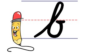 Pencil Pete's Cursive Writing - Lowercase b
