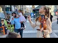 Jewish girl asks If I know Hava Nagila and Her Dad Steals The Show | Karolina Protsenko Violin Cover