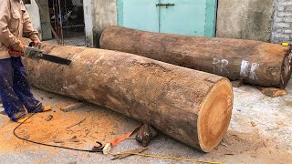 Woodworking Large Extremely Dangerous || Giant Woodturning Ingenious Workers Techniques And Skills
