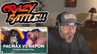 AMAZING Final! | PACMax vs NaPoM | Florida Beatbox Battle 2023 | Grand Final | Newfie Reacts