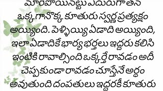 భార్యాభర్తల లవ్ స్టోరీ|\