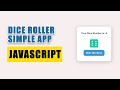 Unleash the Power of Dice - Build Your Custom Digital Dice with JavaScript!