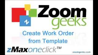 Create Work Order From Template