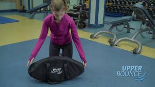 UpperBounce® Mini 2-Fold Fitness Trampoline