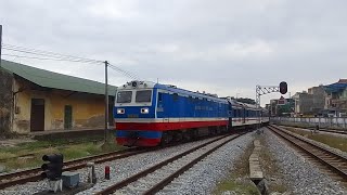 [1339] D19E-904 kéo tàu khách HSE20 (Ram HSE1 chuyển tải từ Y.Trung) trễ 4h41' (14:16) (30/10/2023)