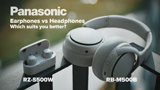 PANASONIC Headphones Earphones REVIEW BATTLE 🎧 RB-M500B vs RZ-S500W Which is more suitable for you?