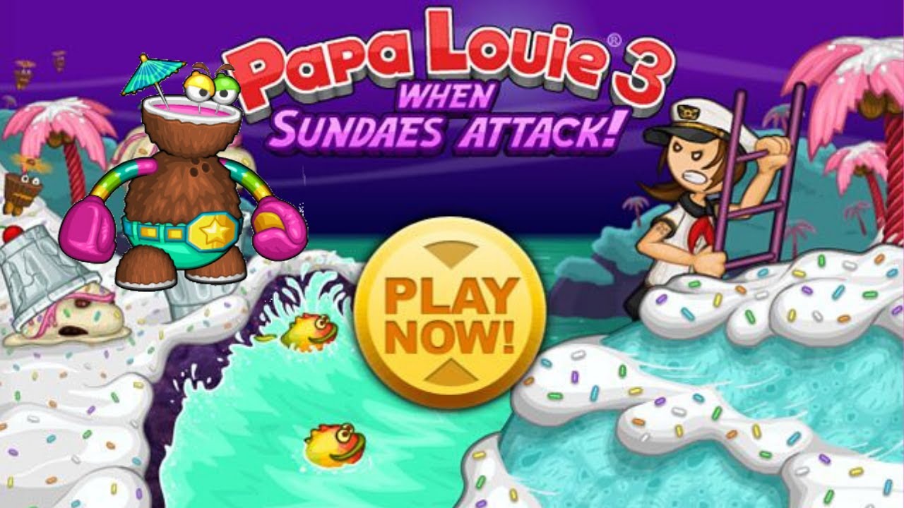 Papa Louie 3 How To Defeat Lepunch When Sundaes Attack Part 1 - YouTube