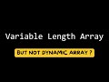 Variable Length Array In C Programming