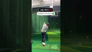 가볍게 지나간다는 느낌으로 툭툭! #골프연습 #골프스윙 #골프레슨 #골프 #golfswing #쇼츠 #golfdownswing