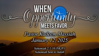 When Opportunity Meets Favor Sermon