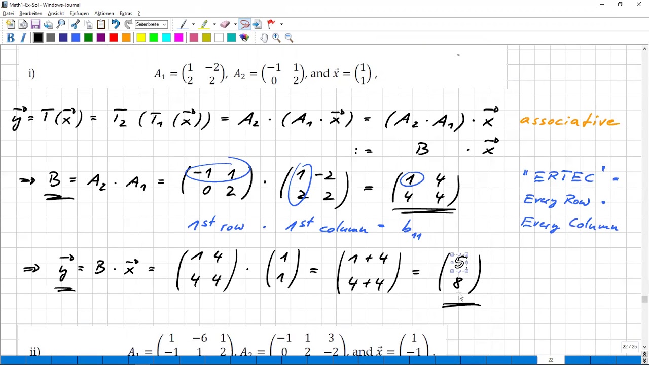 Math1 Ex3.3b Linear Maps - YouTube