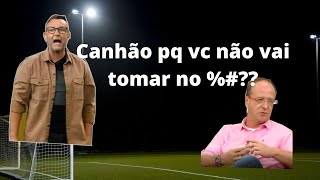 Neto xinga o Canhão  no intervalo e compara Corinthians com o PSG kkkkkkkkkkkk