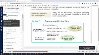 Programming in Python Chapter 7 Lecture Fall 2019