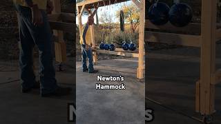 Momentous opportunities with Newton’s Hammock #physics #experiment