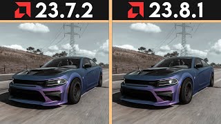 AMD RADEON DRIVERS | 23.8.1 vs 23.7.2