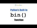 Python bin() - A Concise Guide to Python's Built-in bin() Function