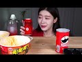 asmr mukbang 便利店紅色食品❤️紅色cvs食品❤️韓國美食吃秀