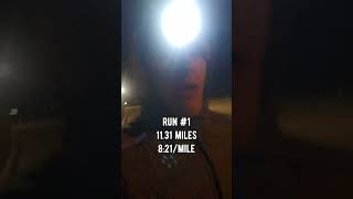 Day 507 running every day: Running 11+ miles at midnight (and 5 more the next morning) #running #fyp