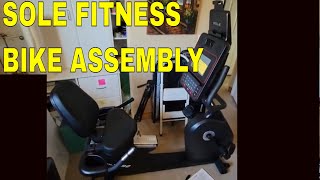 SOLE FITNESS R92 Recumbent fitness bike assembly Readers digest version