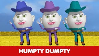 Humpty Dumpty Sat On A Wall | Nursery Rhyme | 3D Animation English Rhymes for children | baby songs