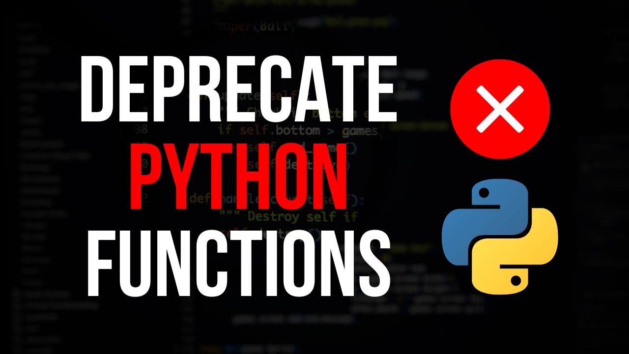 Deprecate Python Functions With Deprecated Youtube
