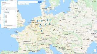 Import von Standorten (aus einer Tabelle) in Google My Maps