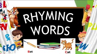 Rhyming Words | Rhyming for Kids | Words of Rhyming |  Words That End With A Similar Sound #rhyming