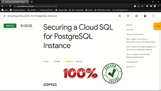 Securing a Cloud SQL for PostgreSQL Instance [ GSP920 ] Solution