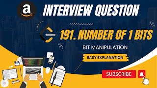 191. Number of 1 bits | Bit Manipulation | Amazon | Apple | Easy Explanation | Leetcode