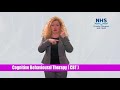 nhsggc bsl mental health a z cognitive behavioural therapy cbt